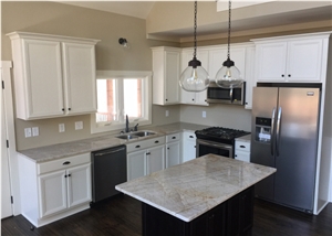 Chateau Blanc Quartzite Kitchen Island Top,Counter