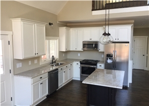 Chateau Blanc Quartzite Kitchen Island Top,Counter