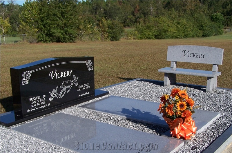 Upright Monuments, Double Heart Headstone