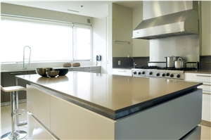 Intecstone Ivory Quartz Kitchen Countertops