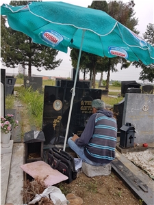 Absolute Black Granite Gravestone
