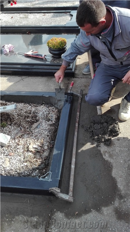 Absolute Black Granite Gravestone