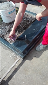 Absolute Black Granite Gravestone