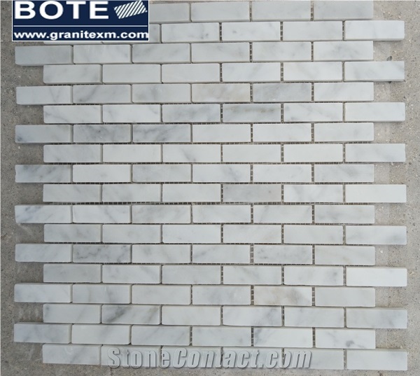 Carrara White Marble Mosaic Floor Wall Decoration