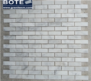 Carrara White Marble Mosaic Floor Wall Decoration