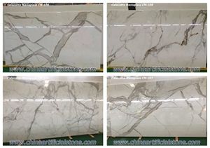 Calacatta White Calacatta Gold Nanoglass Slabs
