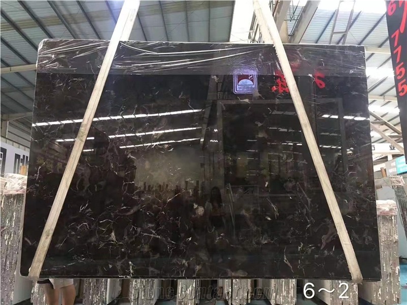 Dark Emperador Marble for Wall Installation
