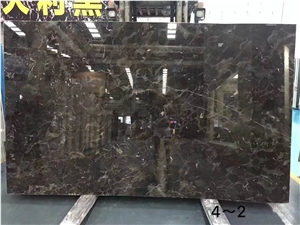 Dark Emperador Marble for Wall Installation
