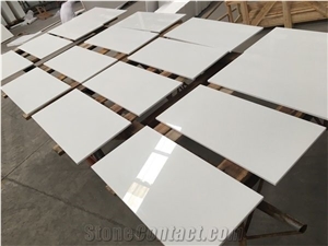 Artificial White Nano Crystallized Glass Stone Tiles