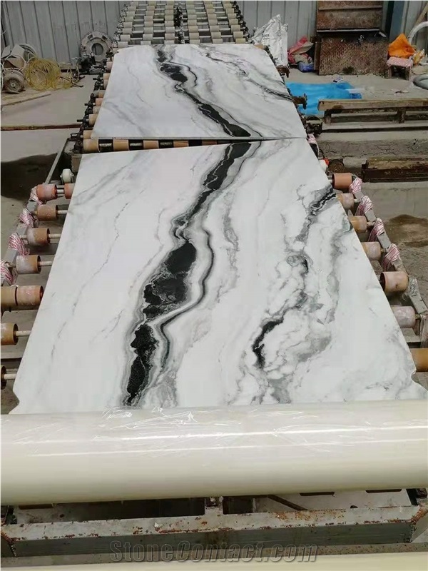 China Panda White Marble Stairs,Interior Floor Step