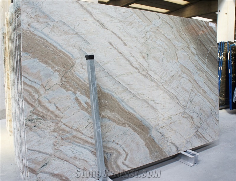 Invisible Fantasy River Blue Marble Slab