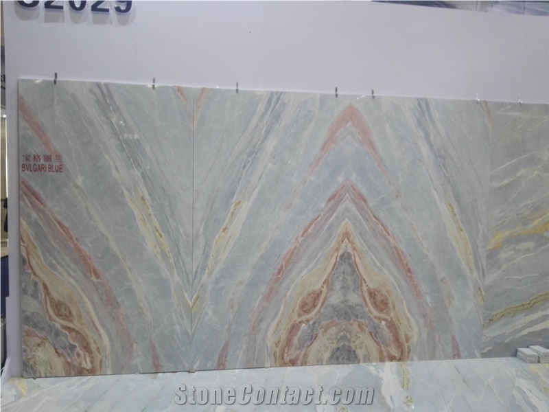 Invisible Fantasy River Blue Marble Slab