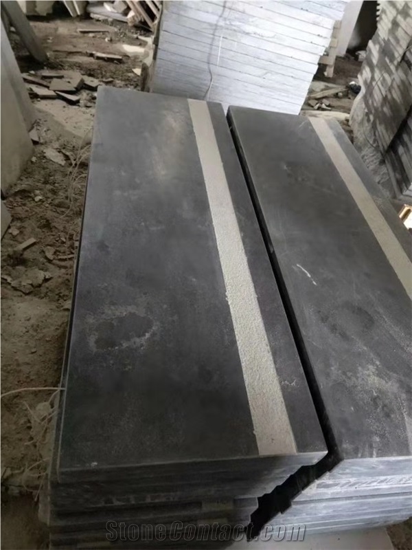 Blue Lime Stone Kerbs,Curbs,Roadway Side,L828
