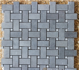 Blue Lime Stone Mosaic Tiles Honed/Natural Split