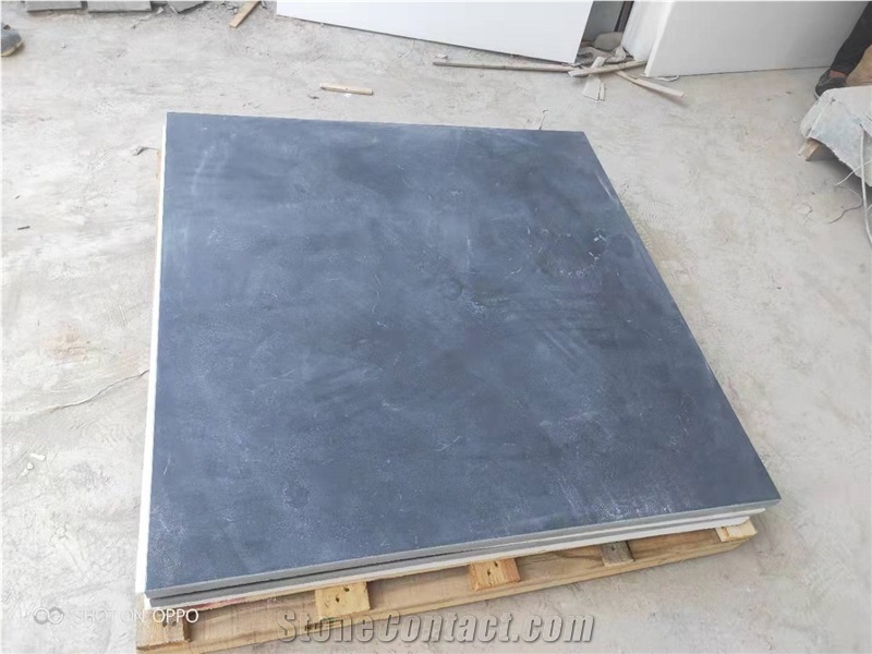Blue Lime Stone Tiles,Honed Like Begium Blue Stone