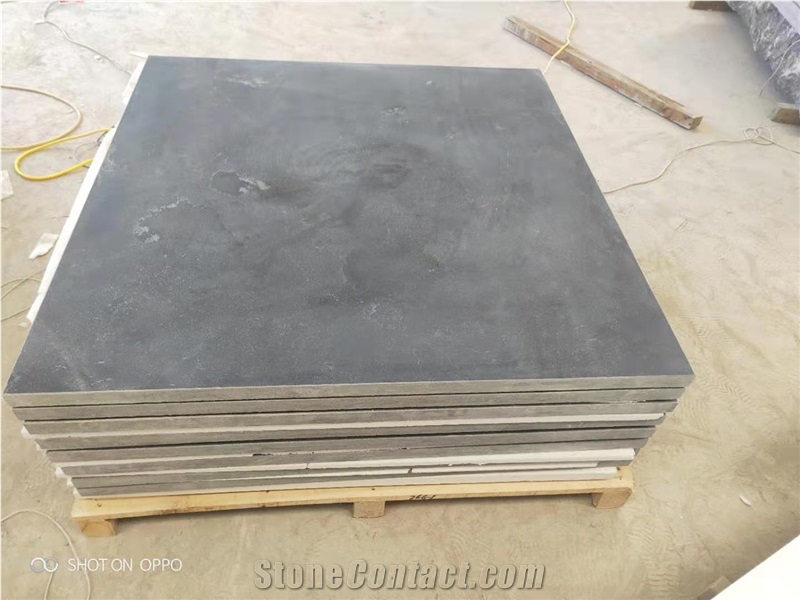 Blue Lime Stone Tiles,Honed Like Begium Blue Stone