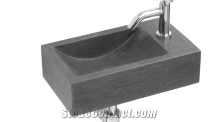 Blue Limestone Basin, Sink,Bowl Honed