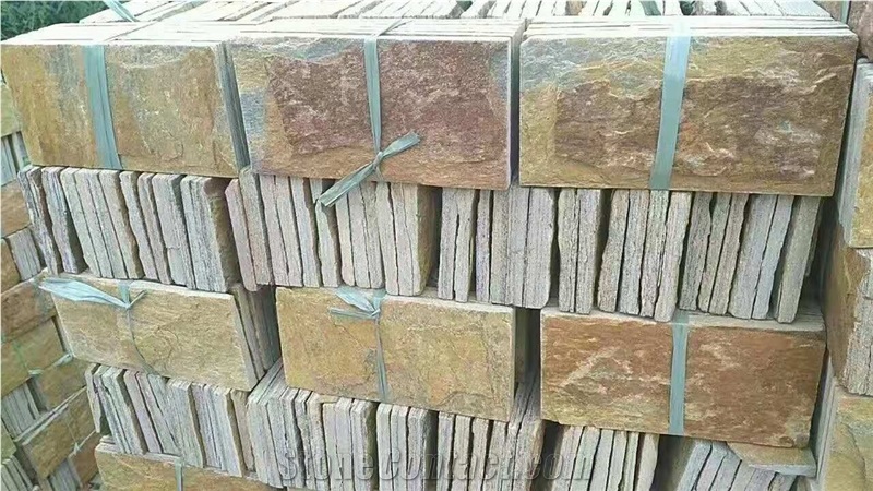 Mushroomed Cladding in Quarzite,Slate Wall Veneer