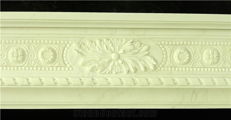 Marble Fireplace, Fangshan White