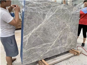 Beautiful Grey Fior Di Bosco Marble Slab