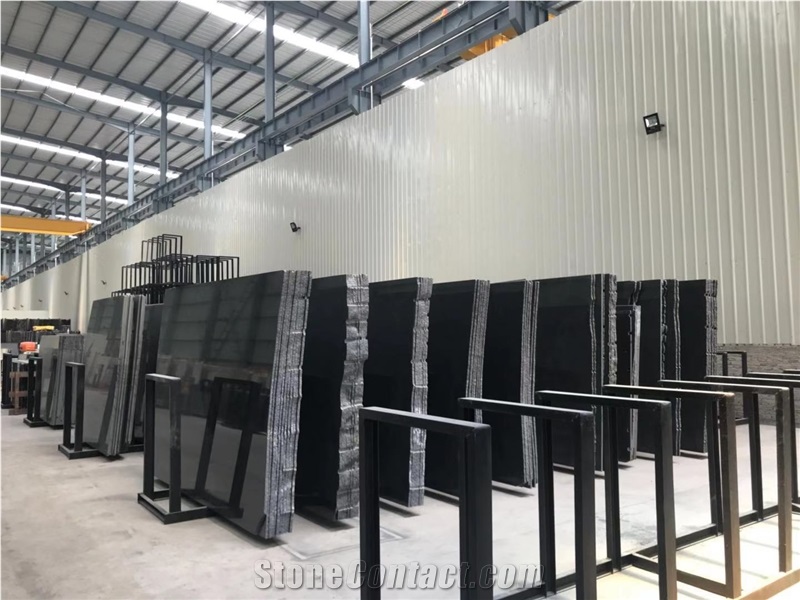 Mozambique Black Granite Slab