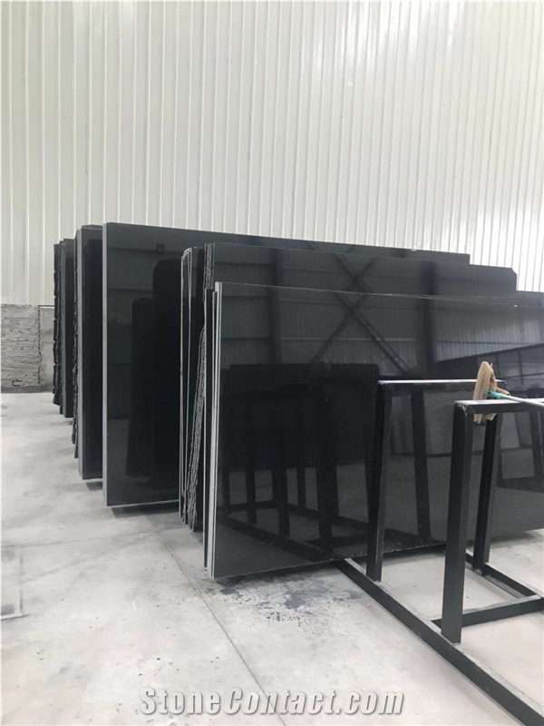 Mozambique Black Granite Slab