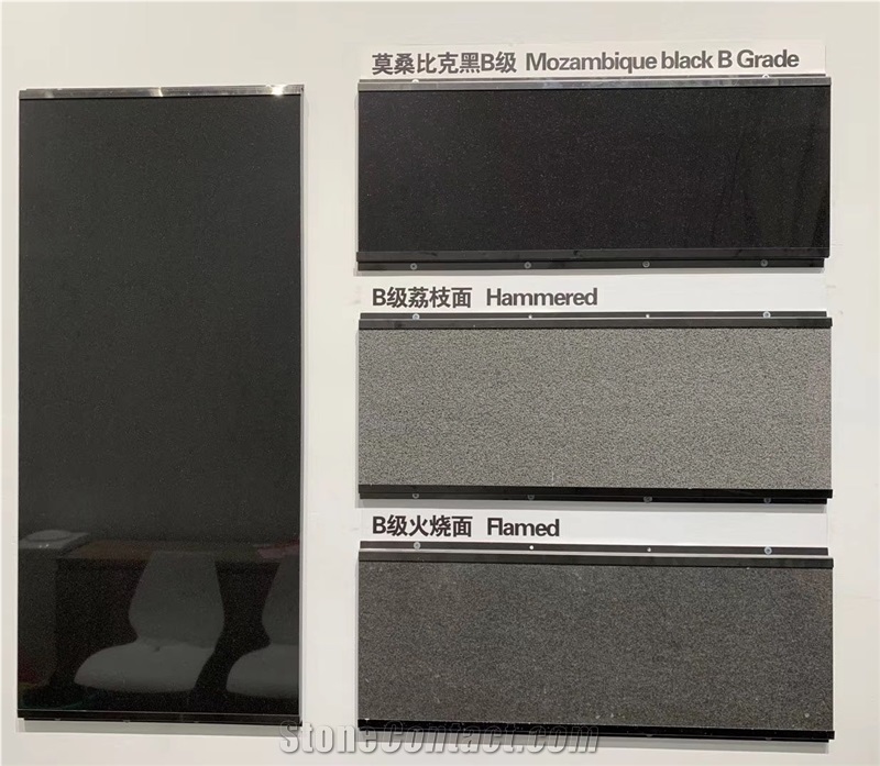 Mozambique Black Granite Slab