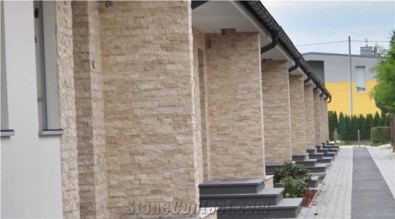 Classic Travertine Split Face Z Panel, 7x21