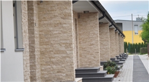 Classic Travertine Split Face Z Panel, 7x21