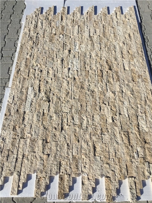 Classic Travertine Split Face Z Panel, 7x21