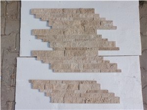 Classic Travertine Split Face Z Panel, 7x21