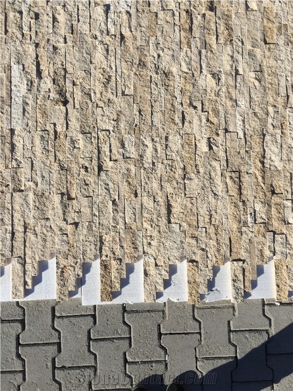 Classic Travertine Split Face Z Panel, 7x21