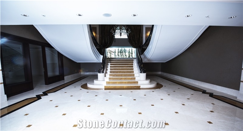 Cream Beige Marble Tiles, Slab, Turkish Beige