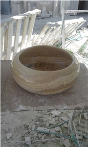 Honey Onyx Wash Basins