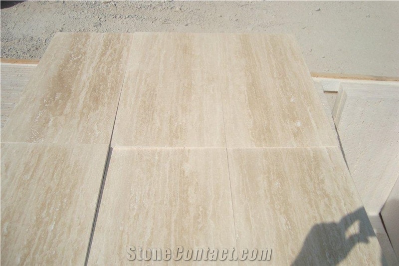Light Travertine Vein Cut Tiles & Slabs, Beige Vc