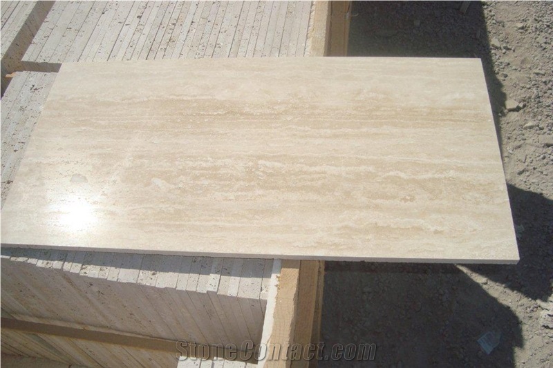 Light Travertine Vein Cut Tiles & Slabs, Beige Vc