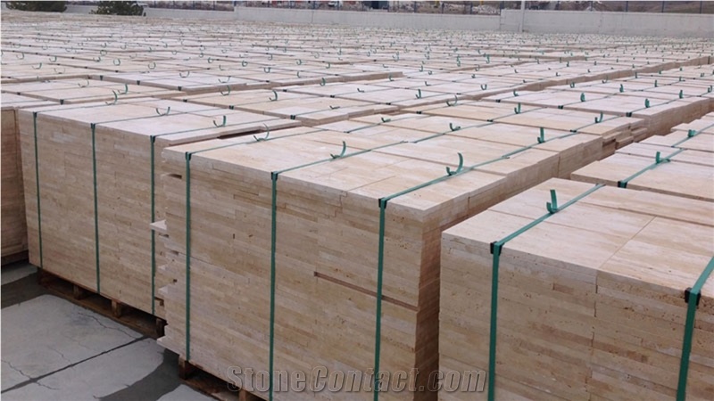 Light Travertine Vein Cut Tiles & Slabs, Beige Vc