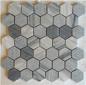 Marmara Equator Marble Hexagon Mosaic