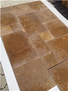 Noche Travertine, Brown Travertine Floor Tiles