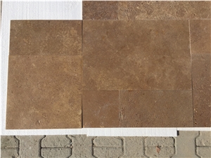 Noche Travertine, Brown Travertine Floor Tiles