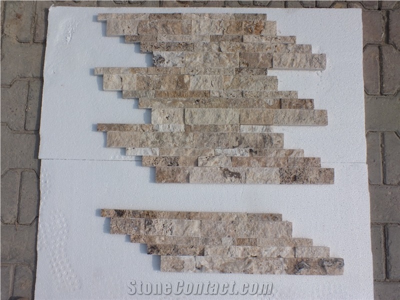 Philadelphia Travertine Z Panel Split Face, 7x21