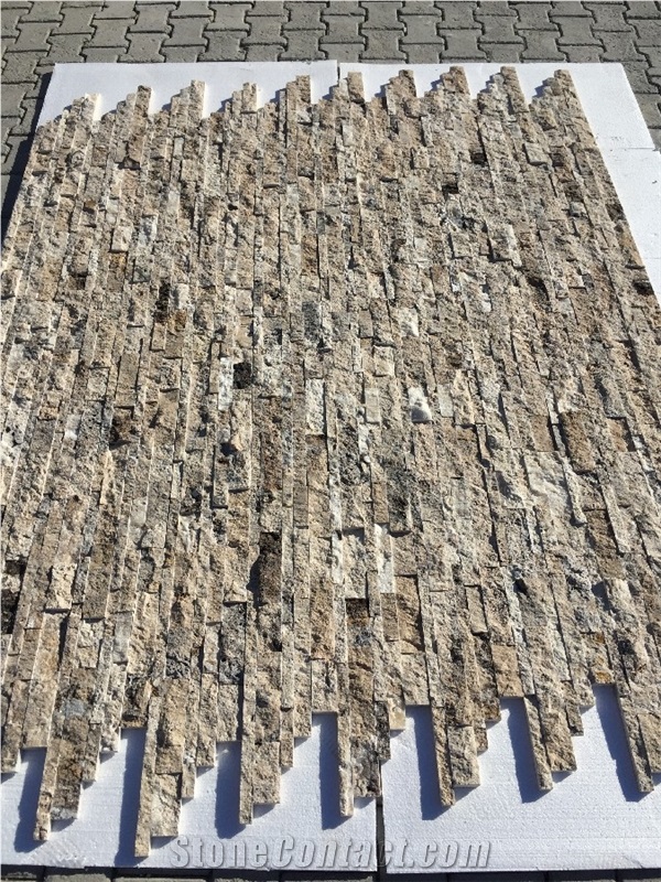 Philadelphia Travertine Z Panel Split Face, 7x21