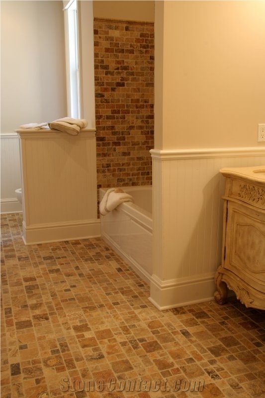 Scabas Travertine, Scabos Travertine, Yellow Brown