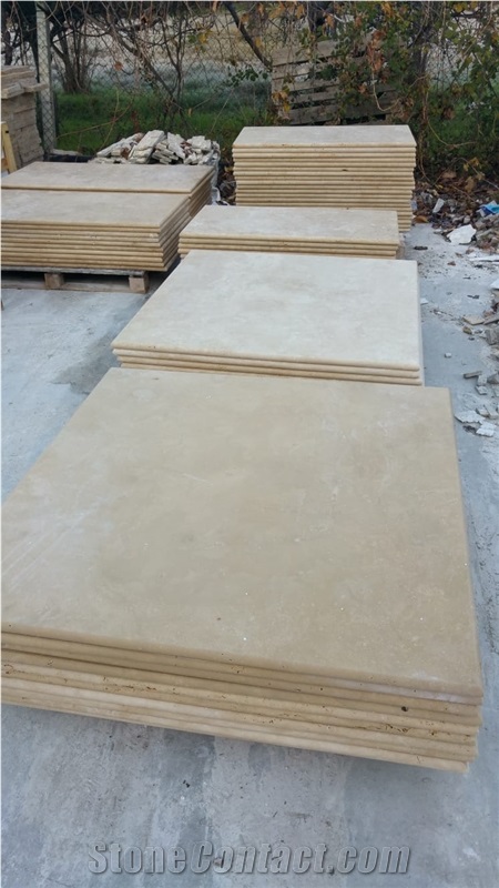 Travertine Table Top, Classic Travertine Table Top