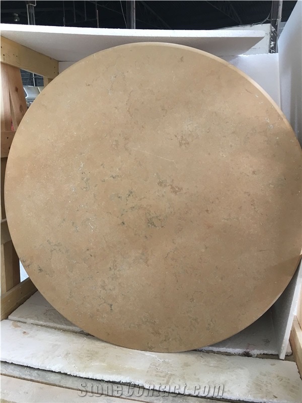 Travertine Table Top, Classic Travertine Table Top