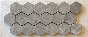 Tundra Grey Hexagon Mosaic
