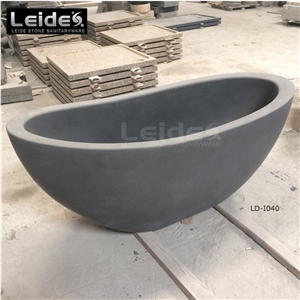 Granite Oval Bathtub Basalt Bathtub Ld-I040
