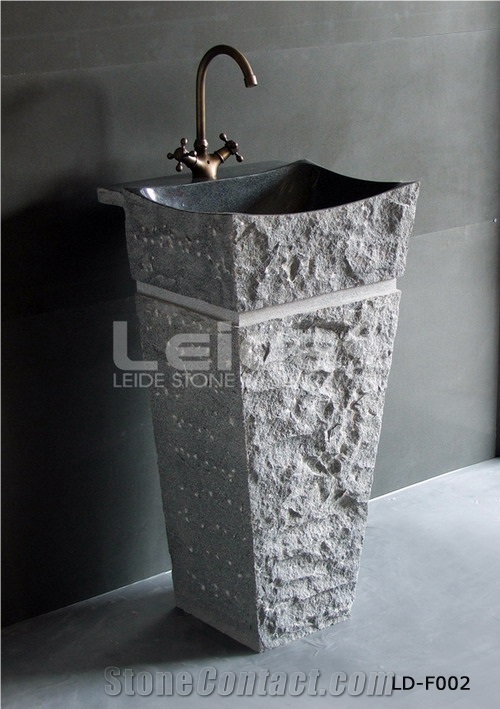 Grey Granite Pedestal Basin Ld-F002