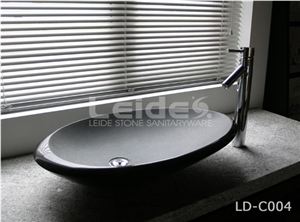 Shanxi Black Oval Basin Vessel Sink Ld-C004