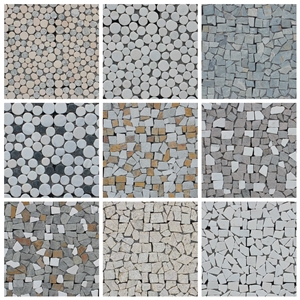 Quartz Slate Granite Marble Mosaic Wall Floor